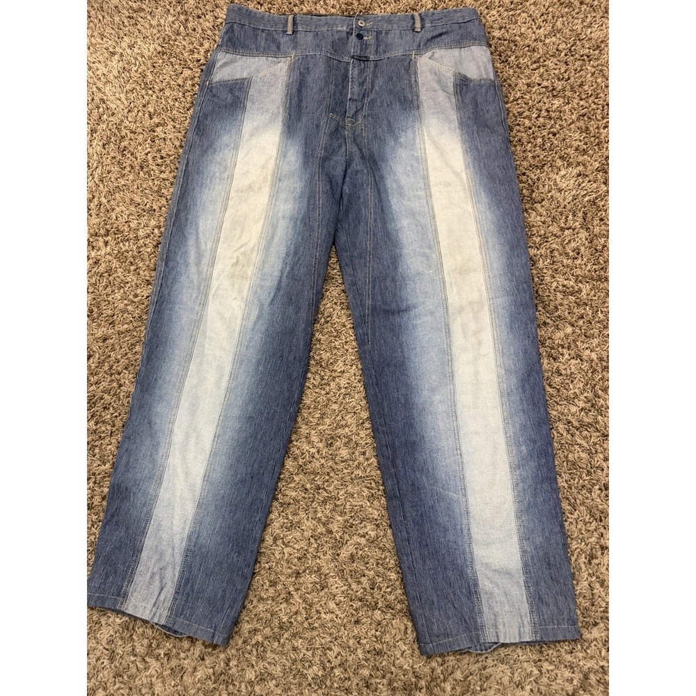 Rare Vintage 90s Marithe Francois Girbaud Denim Jeans Baggy Wide Men 42x32